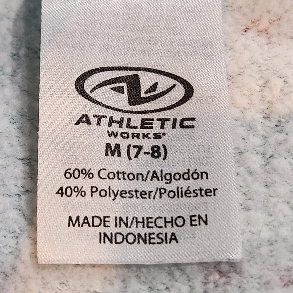 Athletic Works Girl Floral Printed Lightweight Long Sleeve Sweatshirt Size M 7-8